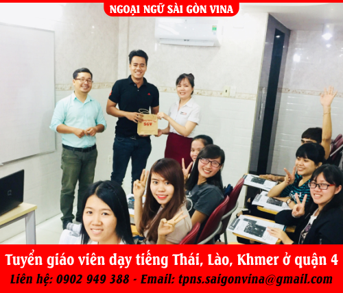 SGV, Tuyển giáo viên dạy tiếng Thái, Lào, Khmer ở quận 4