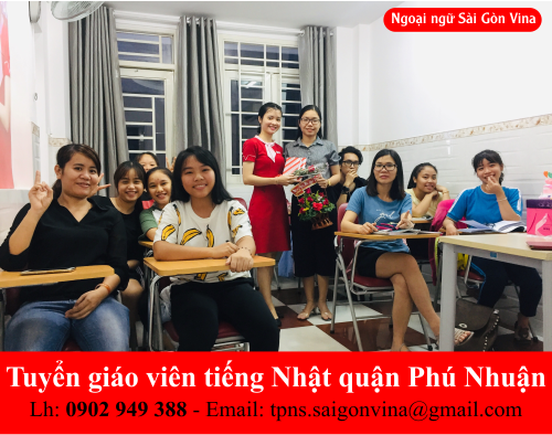 SGV, Tuyển giáo viên dạy tiếng Nhật tại Sài Gòn Vina quận Phú Nhuận