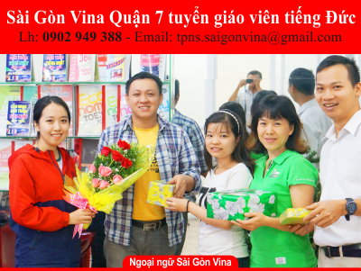 SGV, Sài Gòn Vina Quận 7 tuyển giáo viên tiếng Đức