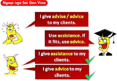 Sài Gòn Vina, Advice hay advise 