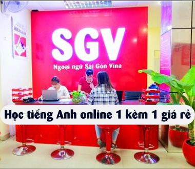 Sài Gòn Vina, hoc tieng anh online 1 kem 1 gia re
