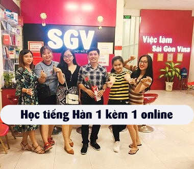 Sài Gòn Vina, hoc tieng han 1 kem 1 online
