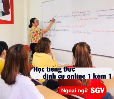 Sài Gòn Vina, Học tiếng Đức định cư online 1 kèm 1